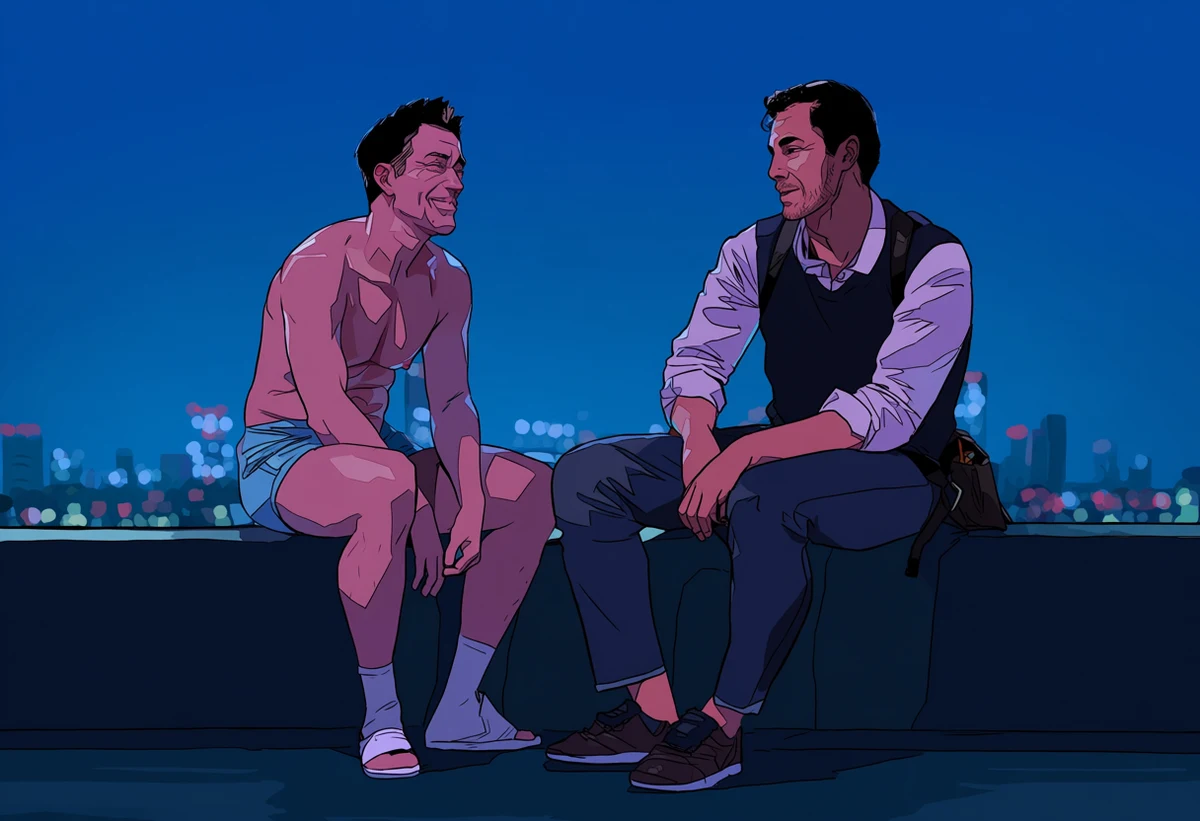 Rooftop Blue Hour